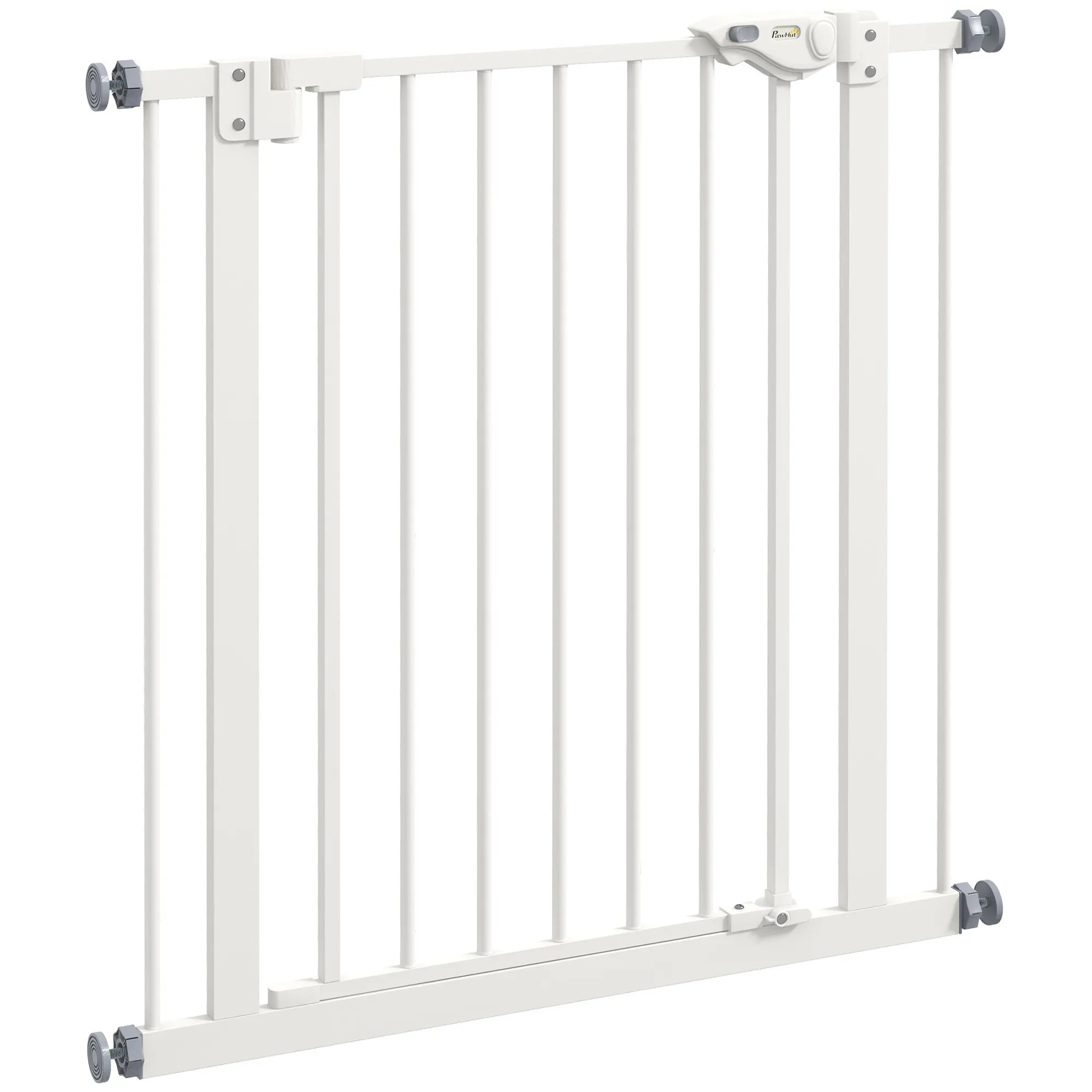 Turvaportti Lemmikeille - Vahva Metallirakenne, Valkoinen, 74-80cm